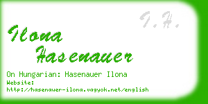 ilona hasenauer business card